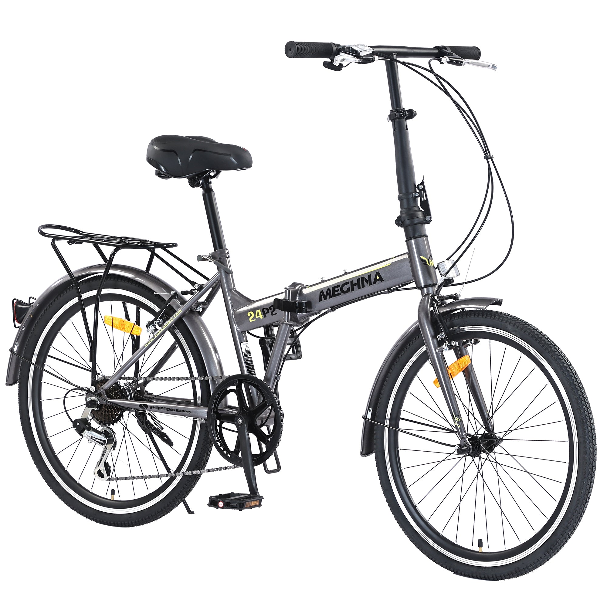 24' Folding City Bike Steel Frame 7 Speed Folding Bike