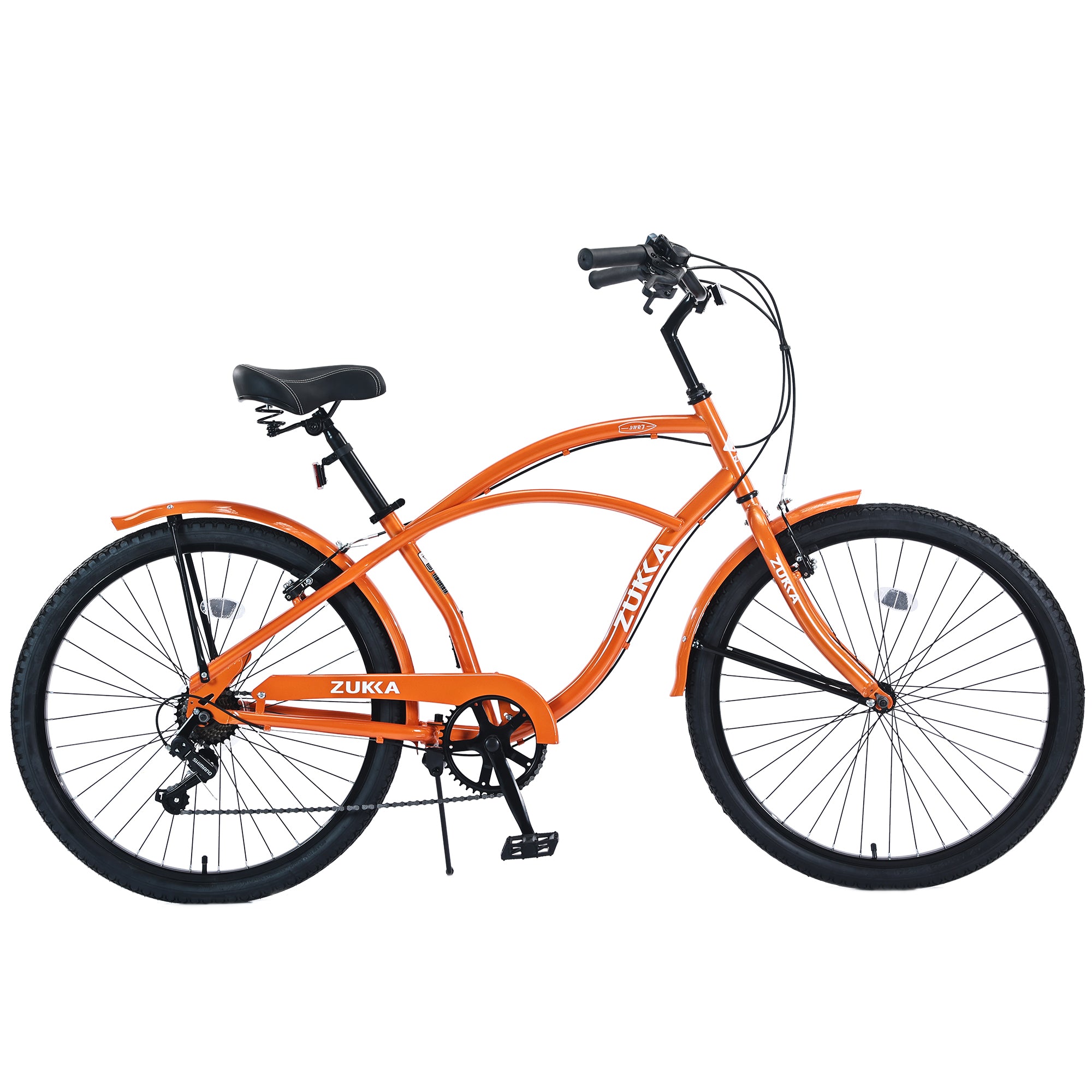 7 Speed Bicycles 26'Inch Multiple Colors Men's Beach Cruiser Bike