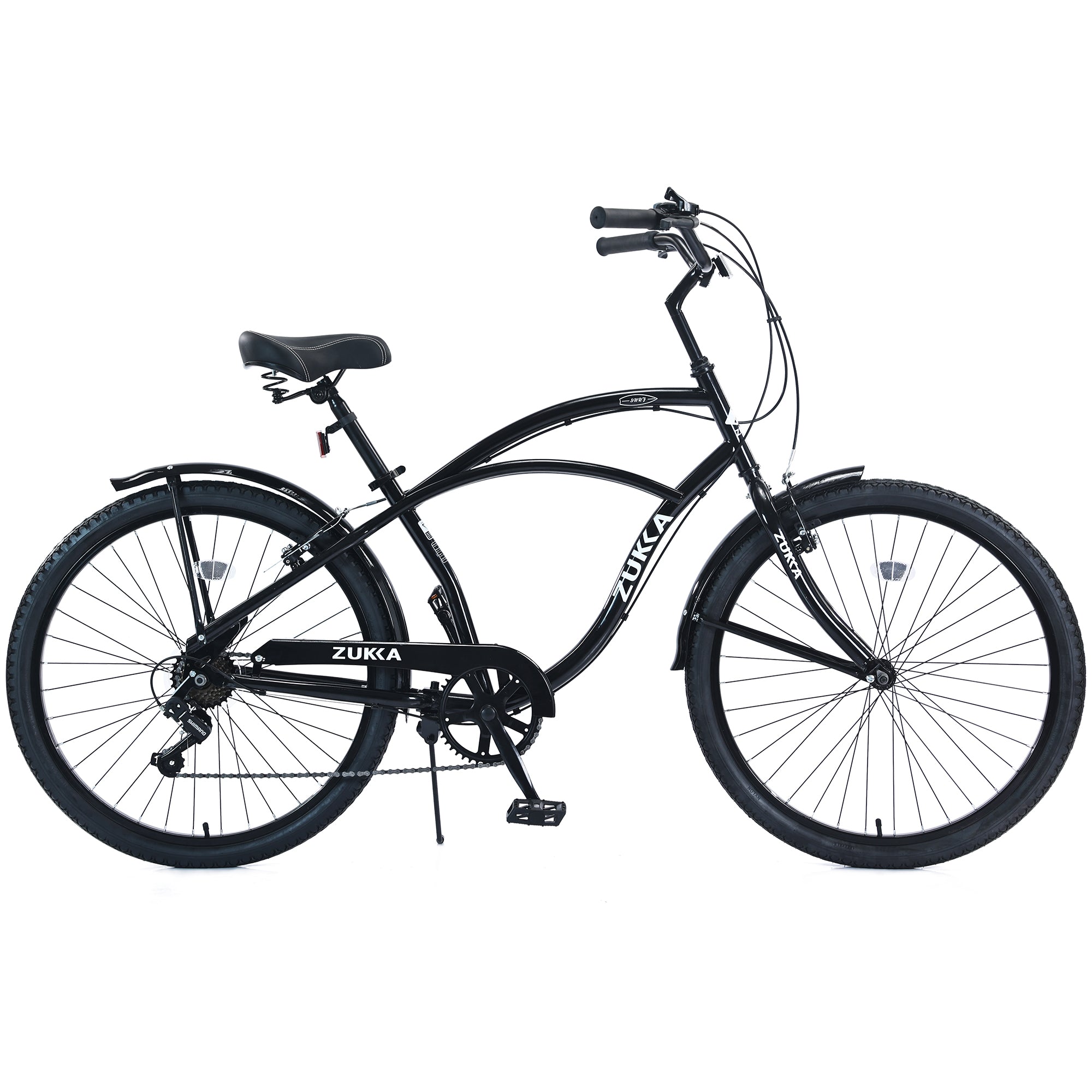 7 Speed Bicycles 26'Inch Multiple Colors Men's Beach Cruiser Bike