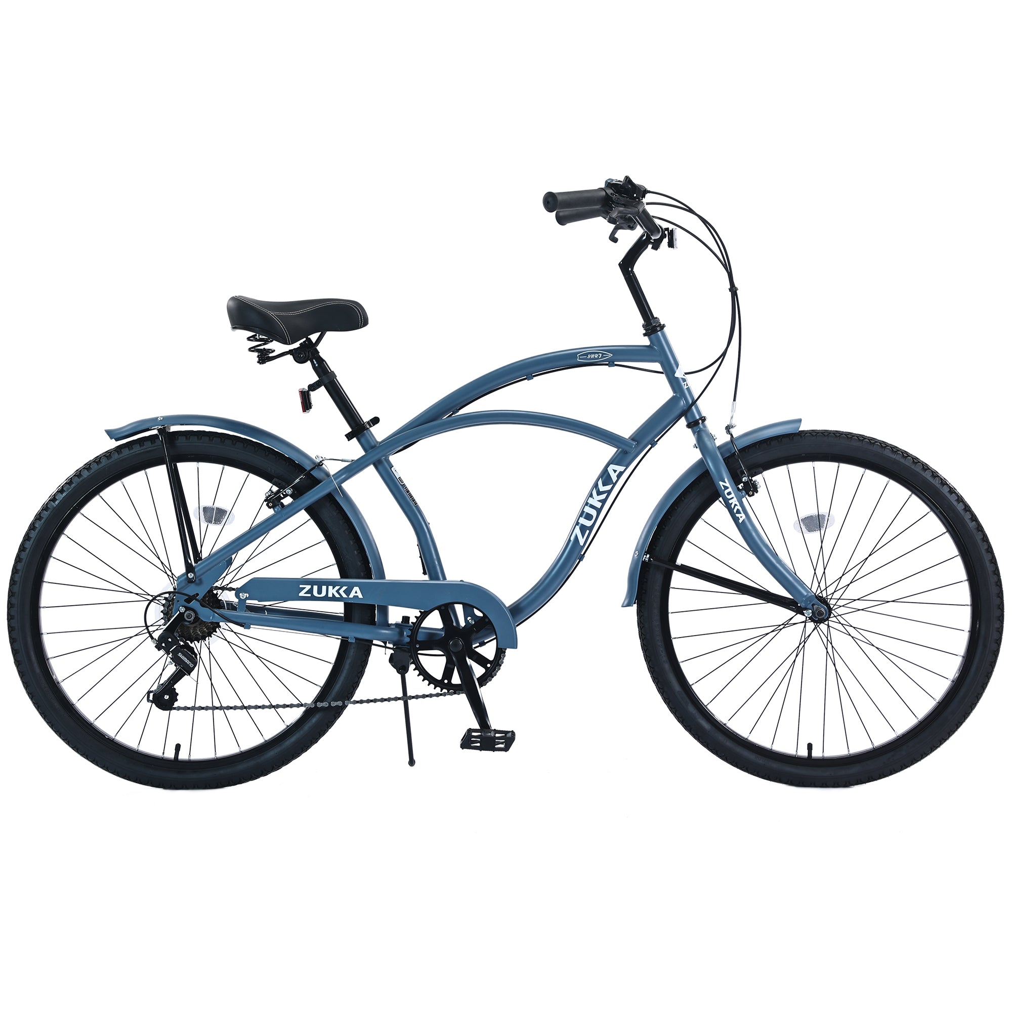 7 Speed Bicycles,  Multiple Colors 26'Inch  Beach Cruiser Bike