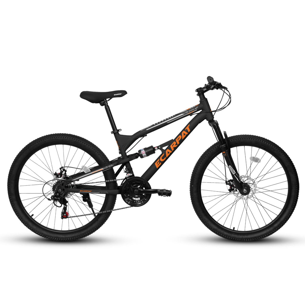 A26207 26 Inch Steel Frame Shock Fork Plus Shock Absorber 21-speed Unisex Mountain Bike