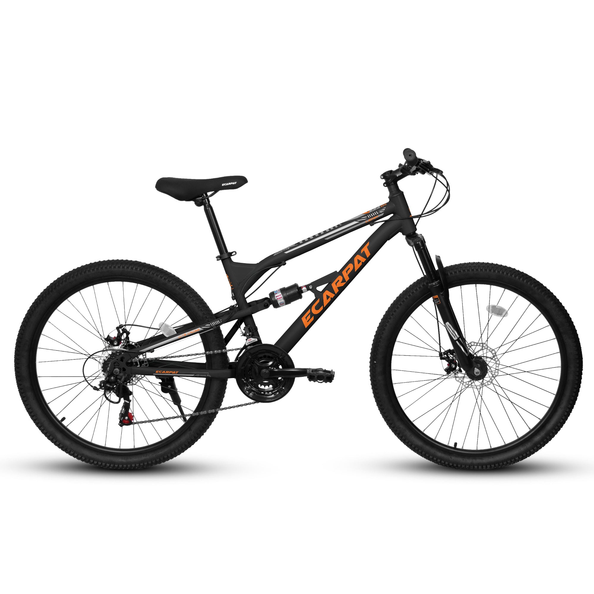 A26207 26 Inch Steel Frame Shock Fork Plus Shock Absorber 21-speed Unisex Mountain Bike